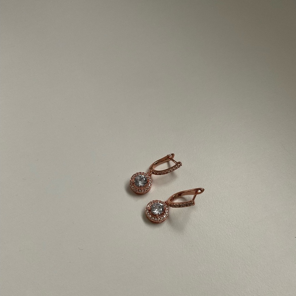 Beautiful Rose Gold Earrings
